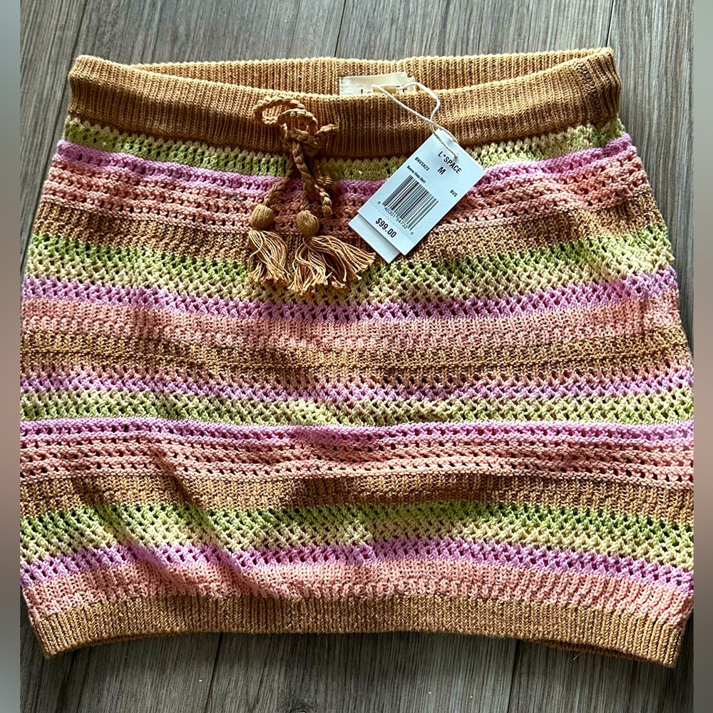 NWT L Space Crotchet Swim Cover Up Skirt